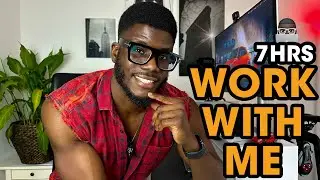 7 Hours Morning Work With Me | Pomodoro 240/15 Timer | Real-Time Productivity | Study | Calm Music