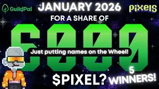 $PIXEL Giveaway! | JANUARY WHEEL SET UP | The Arcade Farmer