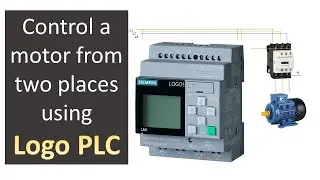 Control a motor from two places using Logo PLC - LOGO Soft Comfort