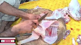 Mutton pieces cutting skills village goat meat cutting goat 🐐🐐🐐