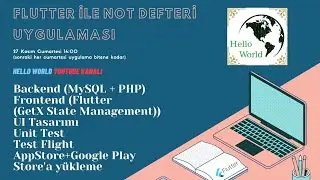 Flutter ile Not Defteri Uygulaması - 2. Hafta