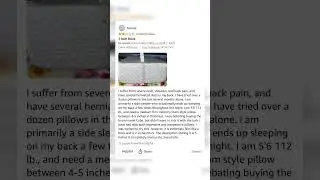 Honest Review of a pillow made of bricks #fyp #reviews