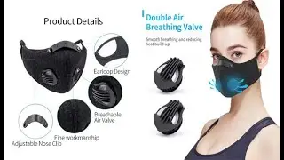 KN95 PM2.5 Coronavirus Dust Mask Activated Carbon With Filter Anti-Pollution Cycling Sport Mask