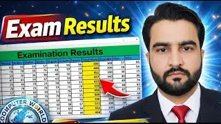 Excel Result Card Using MIN & MAX Function | Easy Exam Sheet in Excel