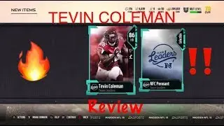 TEVIN COLEMAN (86) TEAM LEADER MUT CARD REVIEW!!! MADDEN 18 ULTIMATE TEAM CARD REVIEW!