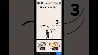 how to save him?? draw to rescue level 37👑#gameplay #games #gamingvideos #kidsgames #gaming #viral ✌