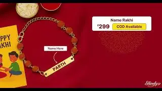 Personalized Rudraksh Rakhi With Name