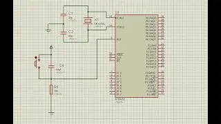 Pin Diagram of Microcontroller AT89S52/8051
