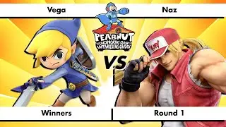 Peabnut C.C.C.C. - Top 48 Winners Round 1 - Vega (Toon Link) vs Naz (Terry)