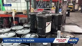 Some businesses near UPS crash site getting back to work