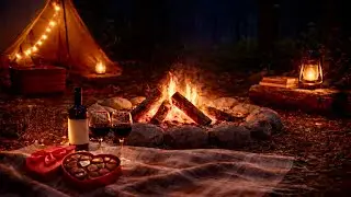 Cozy Campfire ASMR 🔥 Soft Crackling Fire Sounds (No Talking)