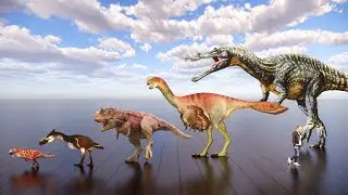 Amazing Theropods size comparison