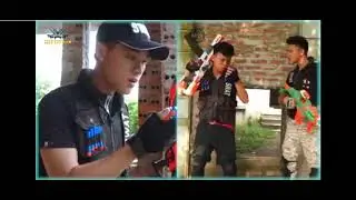 Gugu nerf war squad cid dragon nerf guns fight prisoner escaped skman mask