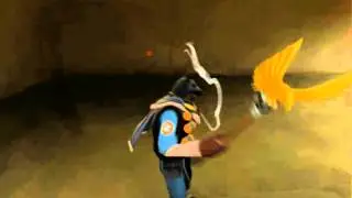 Freedoman Drinking His Freedom Staff