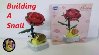 Let's build a Flowers Building Block Snail