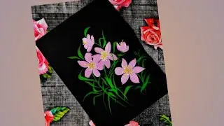 EASY PINK Flower Painting/ #art #flowers #painting #acrylic