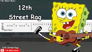 SpongeBob - 12th Street Rag | EASY SLOW Guitar Tutorial