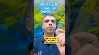 AFCAT 2 2025 Result OUT I Very High Cut-Off Shocks #afcat2025
