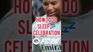 how to do sleep celebration in fc26 #eafc26 #football #trending