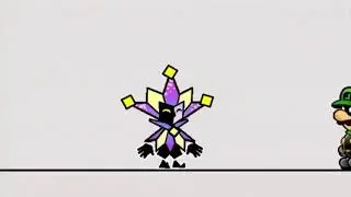 Dimentio “kills” Mr. L, Chapter 6-0, Super Paper Mario (2007)