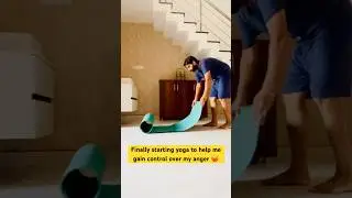 Yoga for anger control&hellip; step 1: lose control 😂 #ytshorts #funny #comedy #desicomedy #foryou #yoga