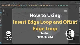 How to Use Insert Edge Loop and Offset Edge Loop tools in Autodesk Maya ||2025  #autodeskmaya