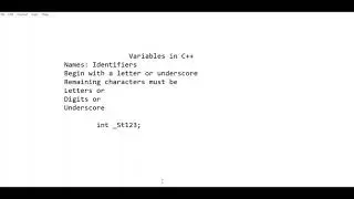 HOW TO DECLARE A VARIABLE+CPP
