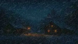 Peaceful Blizzard Wind and Falling Snow | Cozy Winter Space White Noise for a PEACEFUL Sleep