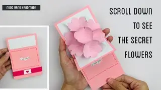 Handmade surprise flower card 💐 (scroll down to see the secret flowers) - NGOC VANG HANDMADE 
