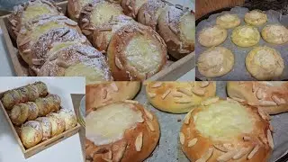 بريوش بالكريم  باتيسير ألذ فطائر وأخف متل القطن بعجين إقتصادي وسهل 😋