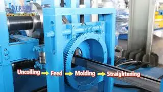 Unistrut Solar Panel Mount C strut channel machine Aluminium Strut Channel roll forming machine