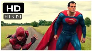 Flash vs Superman Race Scene in Hindi - Justice League