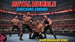 Royal Rumble Full Match - Bron Breakker vs. Roman Reigns vs. CM Punk #wwe #wweraw #2k25 