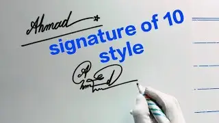 Ahmed name signature 10 style || create signature name of Ahmed