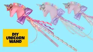 🦄 UNICORN CRAFT - How to make magic wand - DIY UNICORN WAND - FAIRY MAGIC WAND - FAIRY STICK