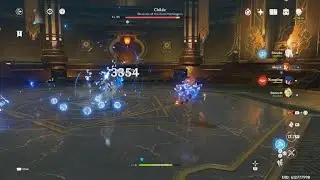 Aloy and Shenhe team Vs Childe