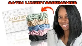 Amazon Review: KAAHYNNO Store Satin Hair Scrunchies Set of 5