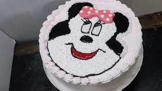 Minnie mouse ceke design| how to make Minnie mouse ceke @Cakeitsjaved #minniemouse