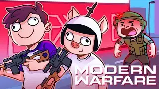 Modern Warfare but EVERYONE is mad we are using the dragonov...