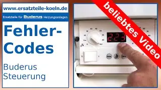 Buderus Fehlermeldung Fehlercode  6A / 3L / A11 / 6L / 2L / 4Y finden
