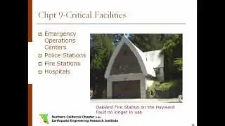 Hayward Fault Scenario: Critical Facilities (Chapter 9)