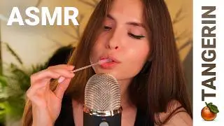ASMR Honey Spoon / Spoolie Nibbling & Inaudible Whispering | Tangerin