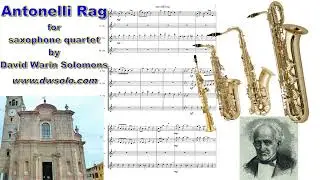 Antonelli Rag for saxophone quartet