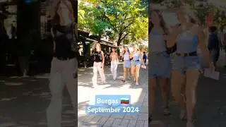 Walking along the main pedestrian street of Burgas 🇧🇬 Bulgaria #travel #summer #walking #burgas