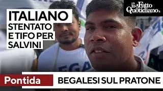 Italiano stentato e tifo per Salvini, a Pontida anche una squadra di cricket di bengalesi
