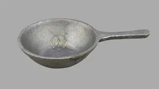 Cast Iron Single handle Tadka Pan Flat Bottom, (Hard Anodised, Non-stick) 8 Inch Diameter