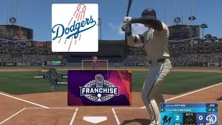 MLB The Show 25 Marlins VS Dodgers Ohtani Franchise Gameplay