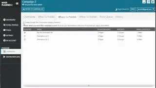 10.  Creating a standard campaign in Mass Planner 2