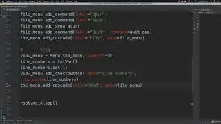 52  Python Tkinter Tutorial 5 Menu Bars