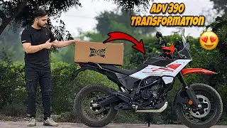 ADV 390 TRANSFORMED 😍[ Ready for long  Touring 🚀]#viral #ktm #motovlog #rider #trending 